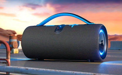 Portable Bluetooth Speaker 60W Outdoor Model with Subwoofer, Dual Speakers, 7 RGB Modes and Type-C