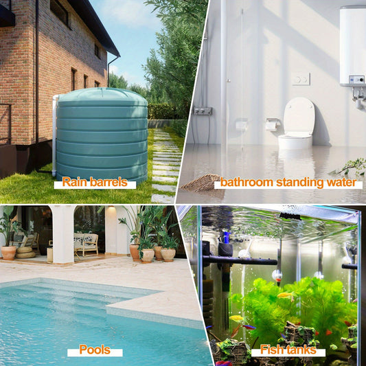 Submersible Sump Pump 1HP 3700GPH Electric Portable Water Pump for Pool Basement Hot Tub Drainage