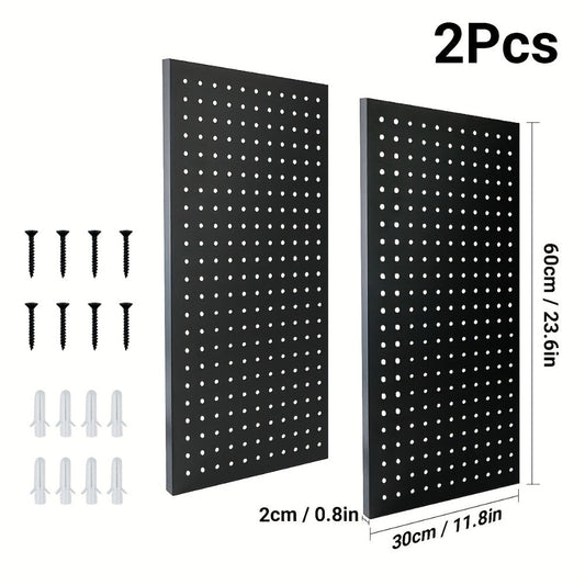Metal Pegboard Wall Panels Garage Tool Storage Organizer Heavy Duty Steel Peg Board Wall Mounted Workshop Shed Craft Room 2 Pack 4 Pack