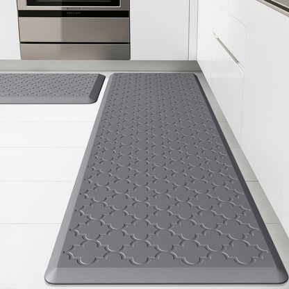 Kitchen Mat Set, 2-Piece Cushioned Standing Mats in Four Colors with 17.3x29 and 17.3x47 or 17.3x59-Inch Pairings
