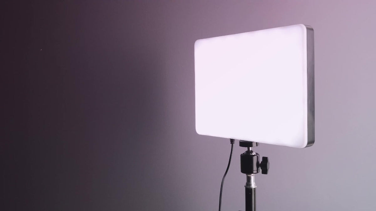 Square Fill Light Kit 10 Inch with Metal Ball Head & 15 Inch Extension Rod, Adjustable Tripod, 3 Color Modes