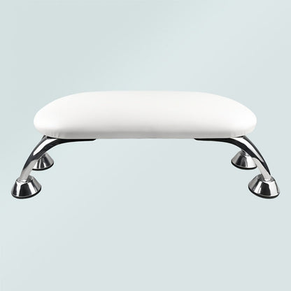 Padded Nail Armrest with Chrome-Finish Four-Leg Stand in Pink, Black or White Checkout Options