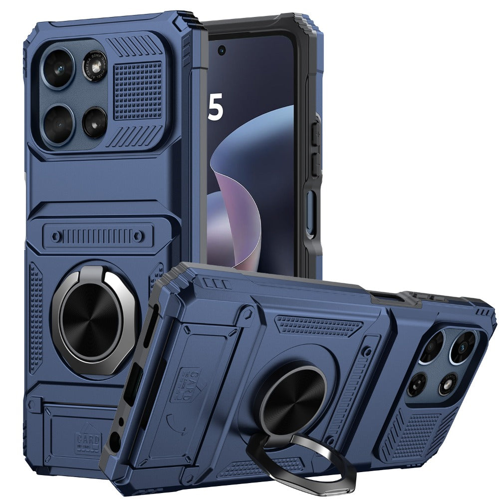 Magnetic Metal Kickstand Moto G 5G 2025 2026 Case Shockproof Drop Protection Slim Protective Phone Cover for Motorola Moto G 5G 2025 Moto G 5G 2026 Moto G Play 2026 6.7 Inch – Hands-Free Stand