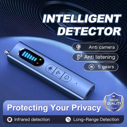 Hidden Camera Detector Anti-Spy RF Signal Scanner, GPS Tracker Finder, Wireless Bug Detector – Portable Privacy Protection for Hotels, Airbnb, Rental Cars, Offices & Travel