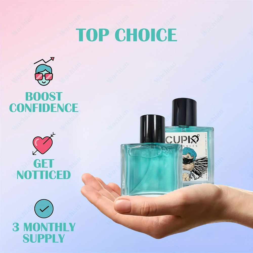 Men's Cologne Cupid Long Lasting Fresh Glamorous Fragrance - Classic Gentleman Masculine Scent 1.7 fl oz 50ml, Daily Wear Date Night Christmas Birthday Gift for Him