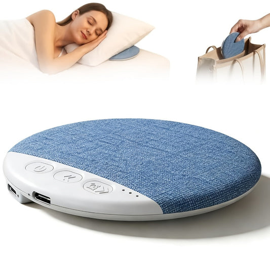 Sleep Pillow Speaker Wireless White Noise Machine with Rain Ocean Sounds, 2-Pack Lightweight 49g Sleep Headphones, 7-Day Battery Life, Auto Shut-Off Timer for Better Sleep
