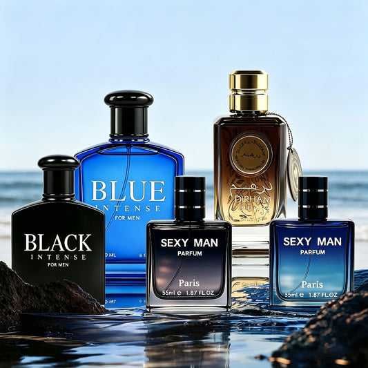 Oud Cologne Gift Set for Men Luxury Arabian Eau de Parfum Long Lasting Citrus Woody Scent Elegant Gift Box for Him 1.7oz 3.4oz Birthday Anniversary
