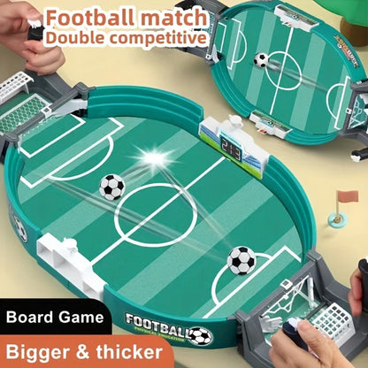 Compact Tabletop Football Flick Game with Twin Scoreboards and 6- or 10-Ball Checkout Options