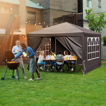Canopy Tent Sidewalls 10x10 FT PE Fabric Waterproof 3 or 4 Side