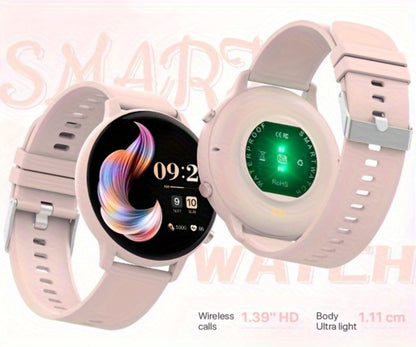 Smartwatch – Voice Assistant for Women 1.39" Full Touch – Siri & Google, Wireless Calling, 100+ Sport Modes, Fitness Tracker, Weather…