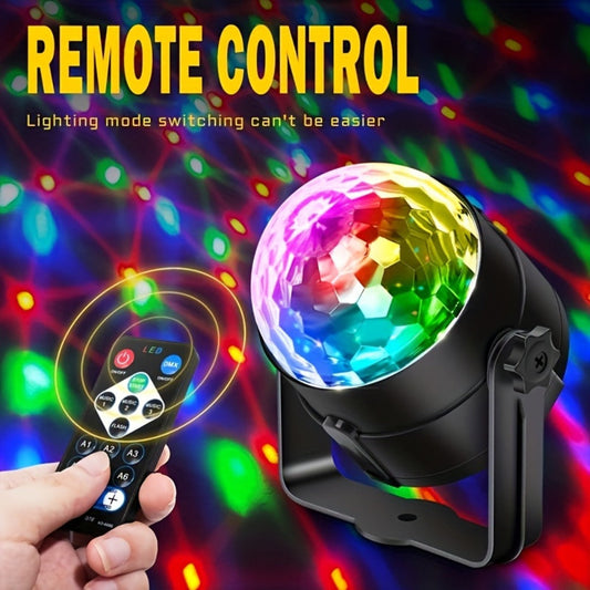 Party Lights Disco Ball Strobe Light Remote Control DJ Lighting Music Sync Rotating Effect for Home Room Dance Birthday Wedding Halloween Christmas Party Decorations 2pcs or 4pcs