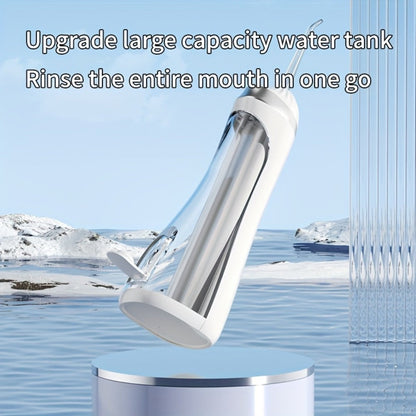 Water Flosser Portable Three-Mode Design with USB Charging, Brush Head Attachment and Three Color Options