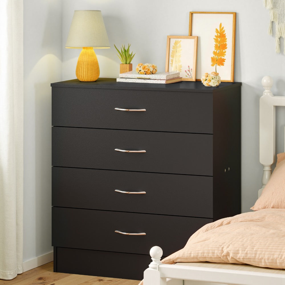 4-Drawer Wood Dresser, Bedroom Drawer Chest for Organized Everyday Storage detail image - detail view 8