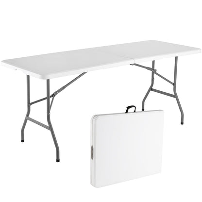 4-Foot Heavy-Duty Folding Table with Weather-Resistant Finish detail image - detail view 12