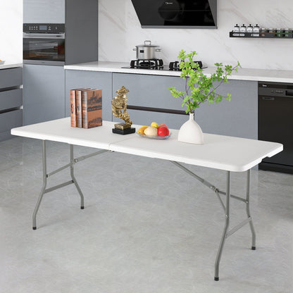 4-Foot Heavy-Duty Folding Table with Weather-Resistant Finish detail image - detail view 16