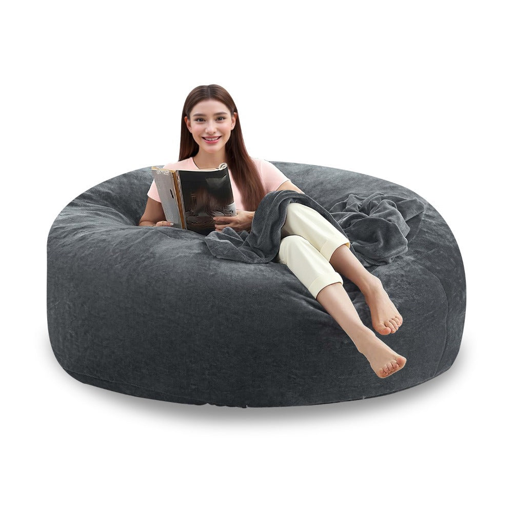 4-Foot Oversized Bean Bag Chair, Floor Lounge Chair for Living Room detail image - detail view 19