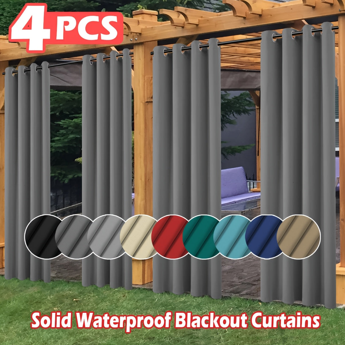 4-Pack Outdoor Privacy Screen with UV Protection and Waterproof Protection for Patio detail image - detail view 6