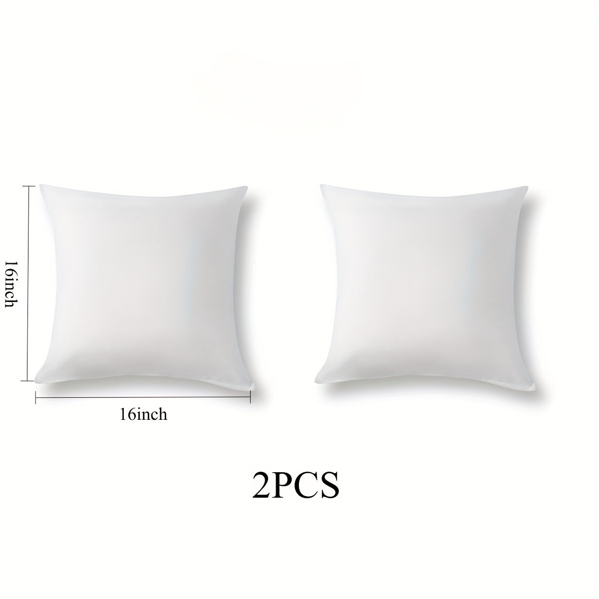 Pillow Inserts shown in the 16*16in 2PC option