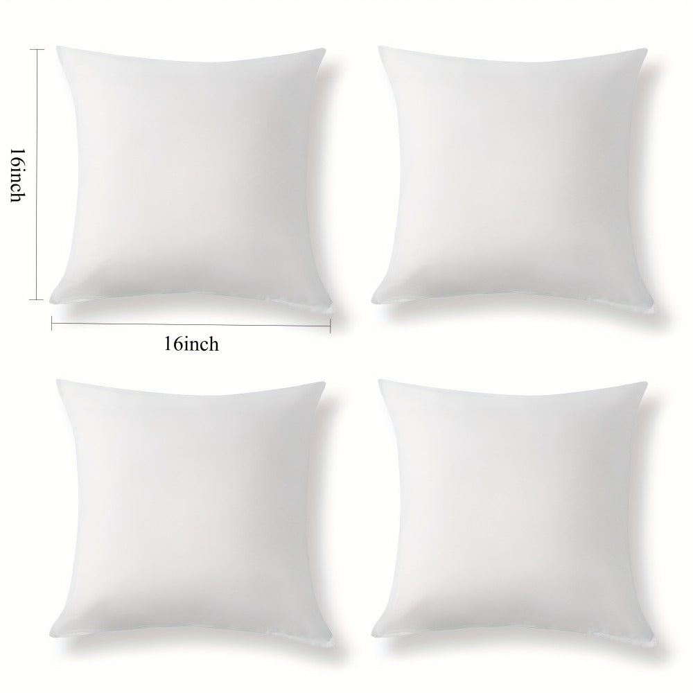 4-Pack Pillow Inserts with Washable Cover for Comfort and Furniture Refresh detail image - detail view 5