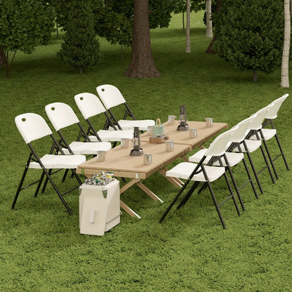 4-Piece Set Heavy-Duty Folding Chair for Home Office and Patio detail image - detail view 6