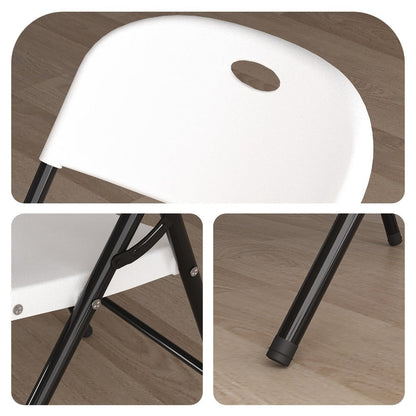 4-Piece Set Heavy-Duty Folding Chair for Home Office and Patio detail image - detail view 8
