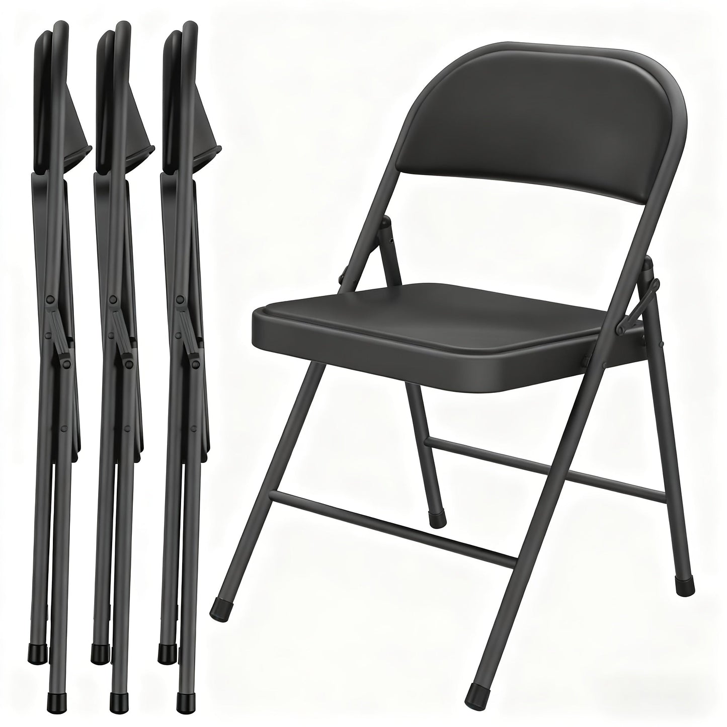 Folding Chair shown in the Black option