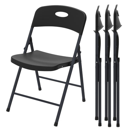 Folding Chairs shown in the Black option