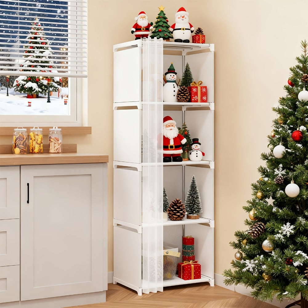 4-Tier Bookshelf, Home Library Organizer for Organized Everyday Storage in Living Room detail image - detail view 10