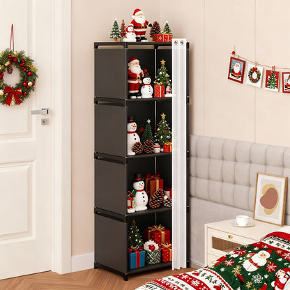 4-Tier Bookshelf, Home Library Organizer for Organized Everyday Storage in Living Room detail image