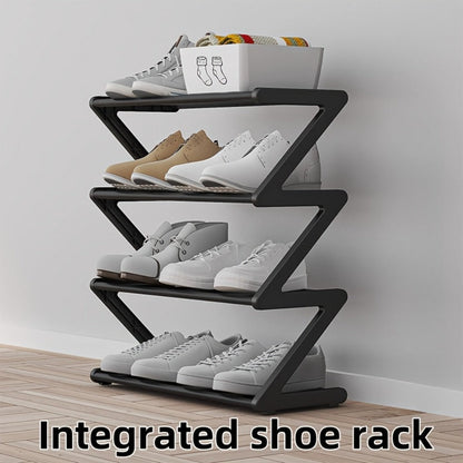 4-Tier Fabric Shoe Rack with Stackable Design and Tool-Free Assembly for Entryway detail image - detail view 3