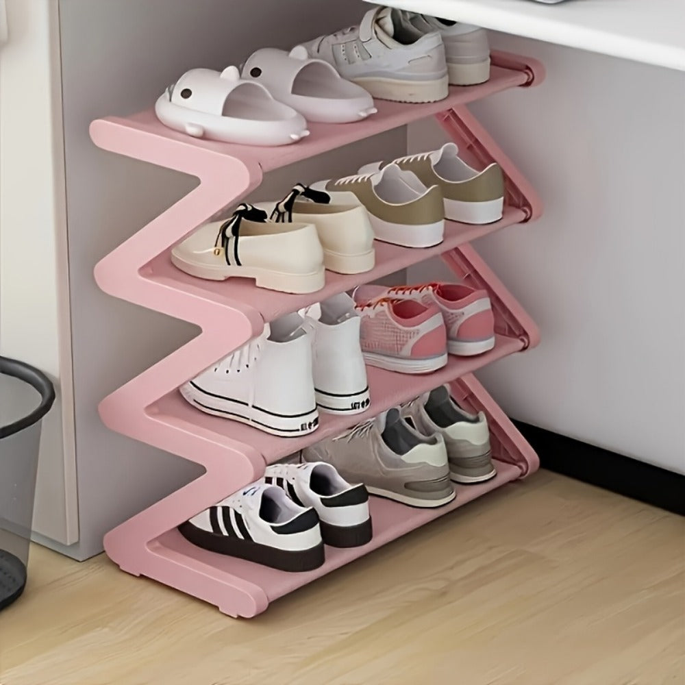 4-Tier Freestanding Shoe Rack with Tool-Free Assembly for Organized Everyday Storage detail image