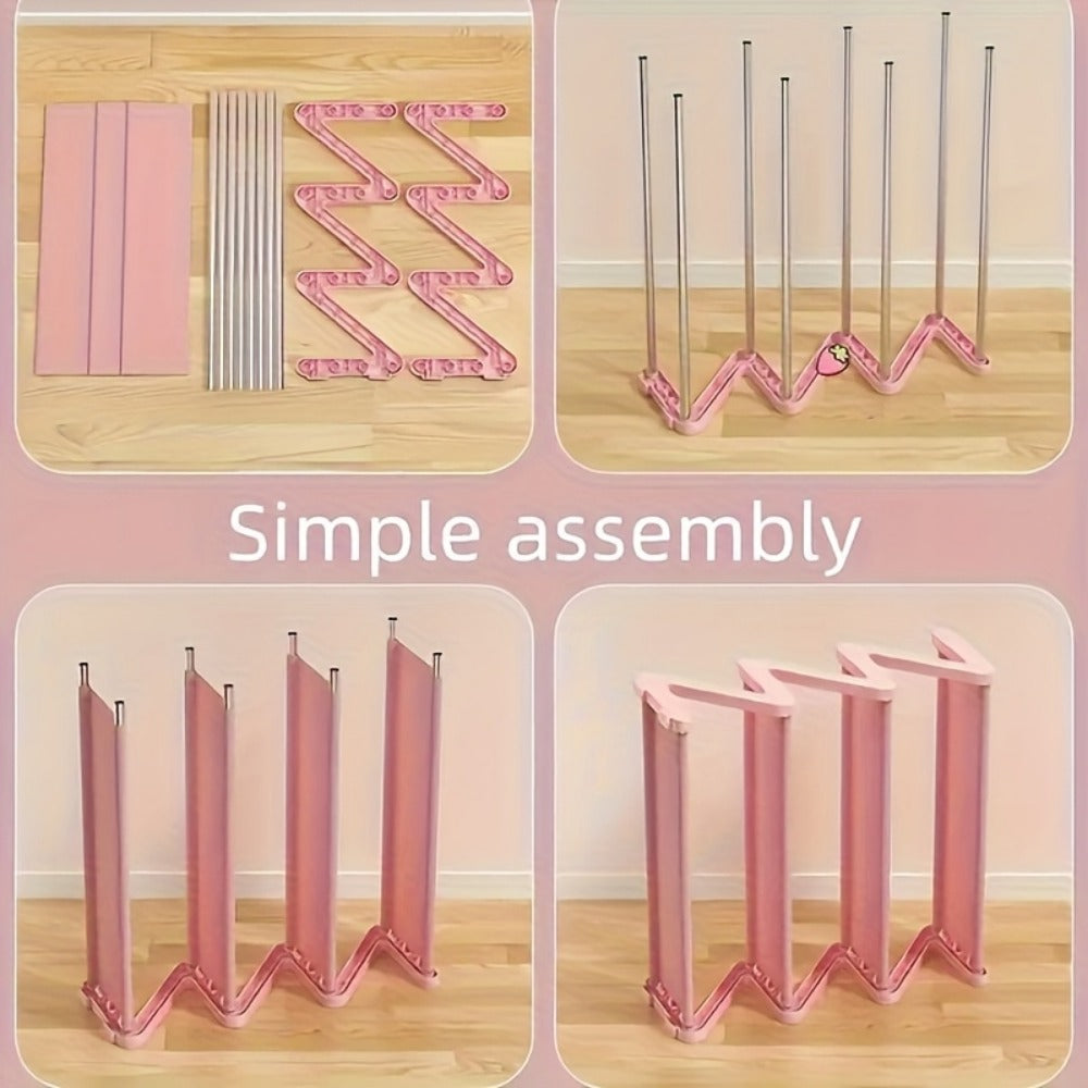 4-Tier Freestanding Shoe Rack with Tool-Free Assembly for Organized Everyday Storage detail image - detail view 6