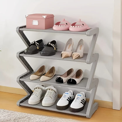 4-Tier Freestanding Shoe Rack with Tool-Free Assembly for Organized Everyday Storage detail image - detail view 8
