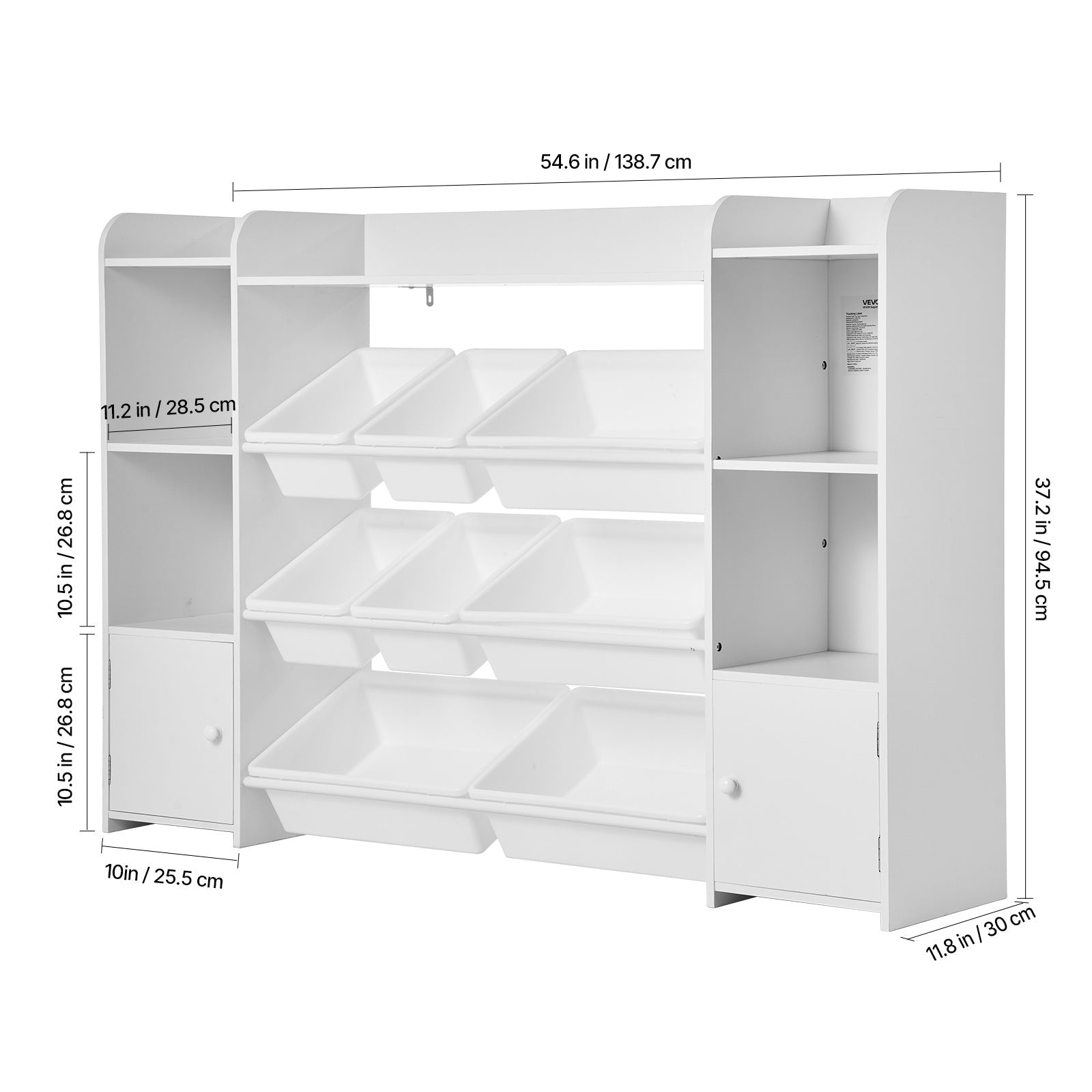 4-Tier Kids Storage Organizer with Open Shelves for Kids' Room detail image - detail view 13