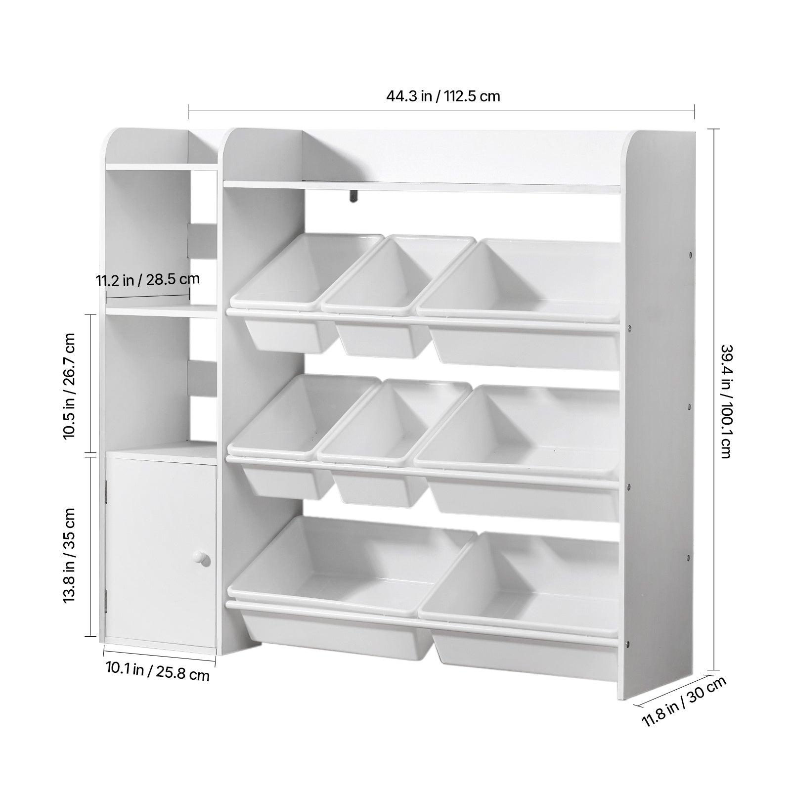 4-Tier Kids Storage Organizer with Open Shelves for Kids' Room detail image - detail view 4