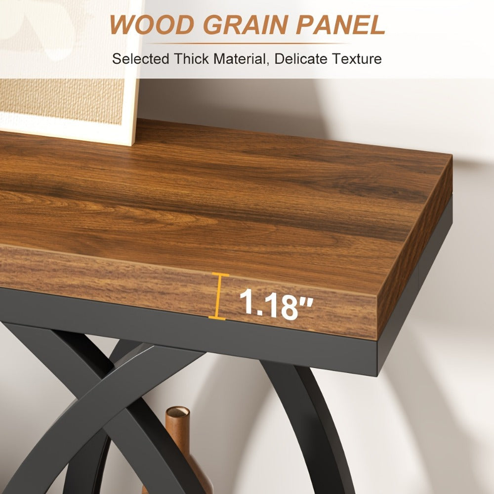 4-Tier Narrow Console Table with Open Shelves, Narrow Entryway Table detail image - detail view 10