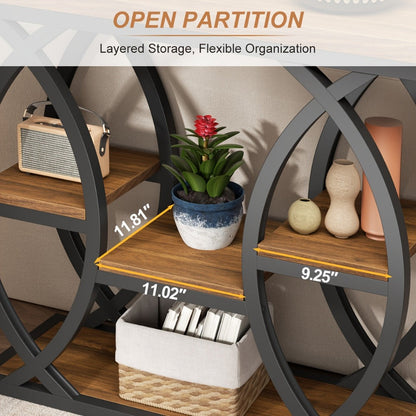 4-Tier Narrow Console Table with Open Shelves, Narrow Entryway Table detail image - detail view 12