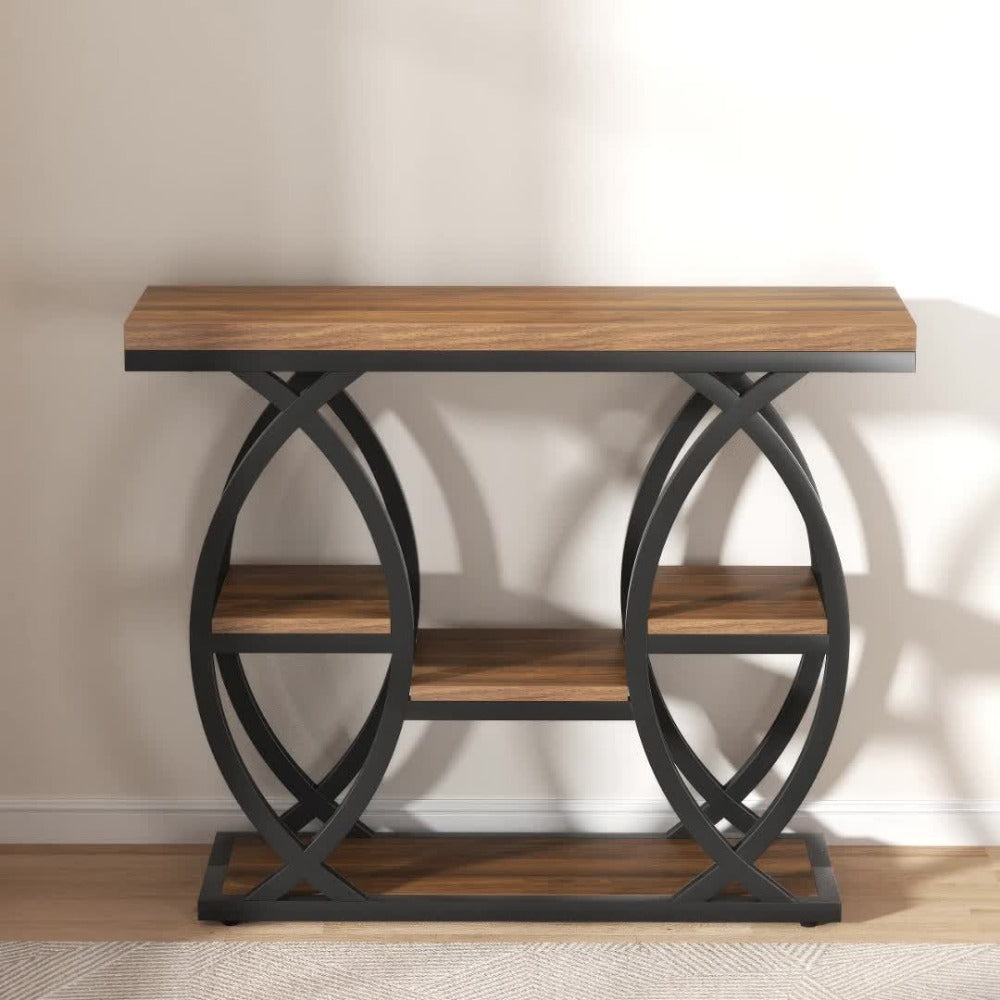 4-Tier Narrow Console Table with Open Shelves, Narrow Entryway Table detail image - detail view 13