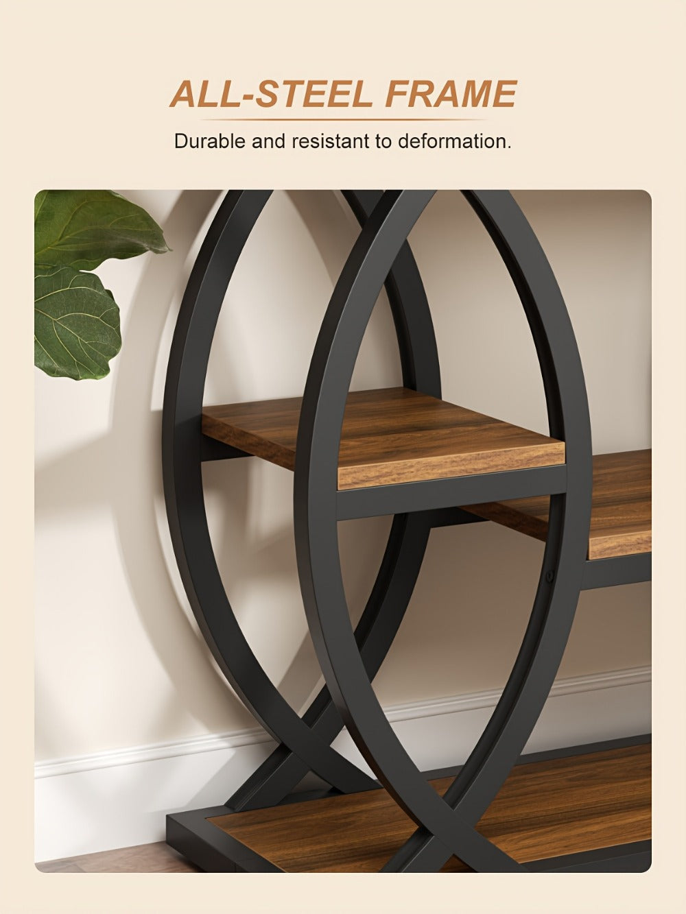 4-Tier Narrow Console Table with Open Shelves, Narrow Entryway Table detail image - detail view 16