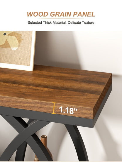 4-Tier Narrow Console Table with Open Shelves, Narrow Entryway Table detail image - detail view 17