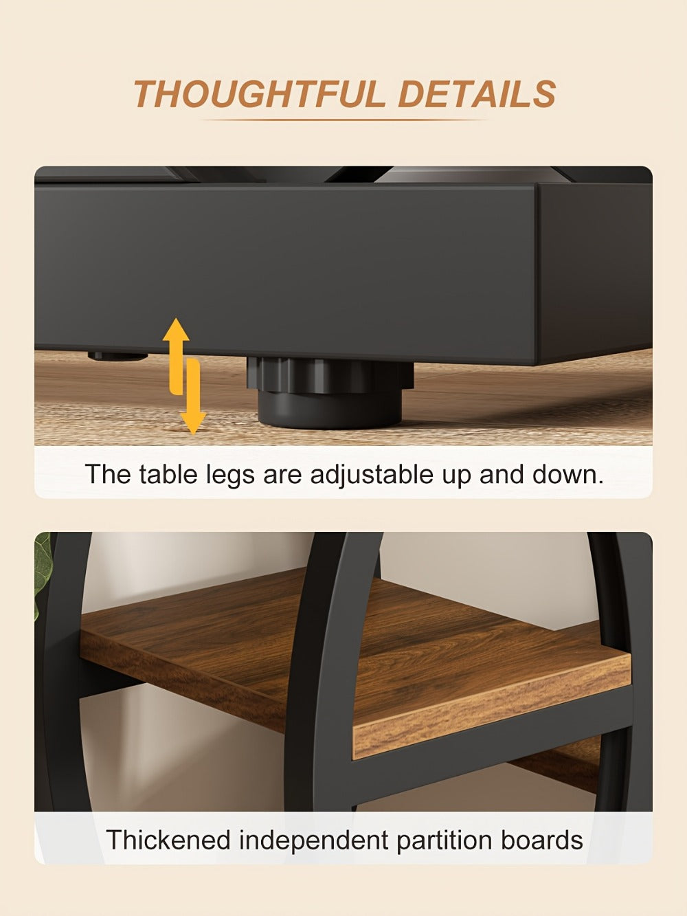 4-Tier Narrow Console Table with Open Shelves, Narrow Entryway Table detail image - detail view 19