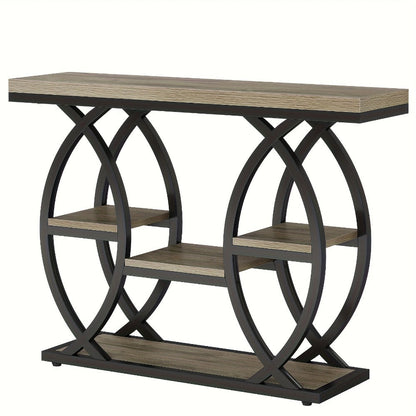 4-Tier Narrow Console Table with Open Shelves, Narrow Entryway Table detail image - detail view 5