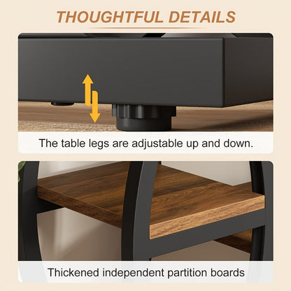 4-Tier Narrow Console Table with Open Shelves, Narrow Entryway Table detail image - detail view 9