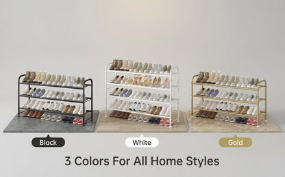 4-Tier Wide Shoe Rack with Large-Capacity Storage and Tool-Free Assembly detail image - detail view 23