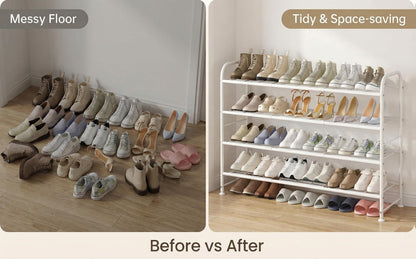 4-Tier Wide Shoe Rack with Large-Capacity Storage and Tool-Free Assembly detail image - detail view 26