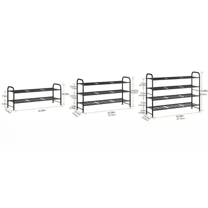4-Tier Wide Shoe Rack with Large-Capacity Storage and Tool-Free Assembly detail image - detail view 4
