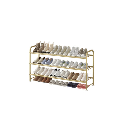 Shoe Rack shown in the Golden, 3 Tiers option