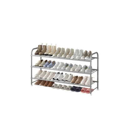 Shoe Rack shown in the Gray, 3 Tiers option