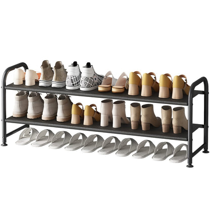 Shoe Rack shown in the 2 Tier black option