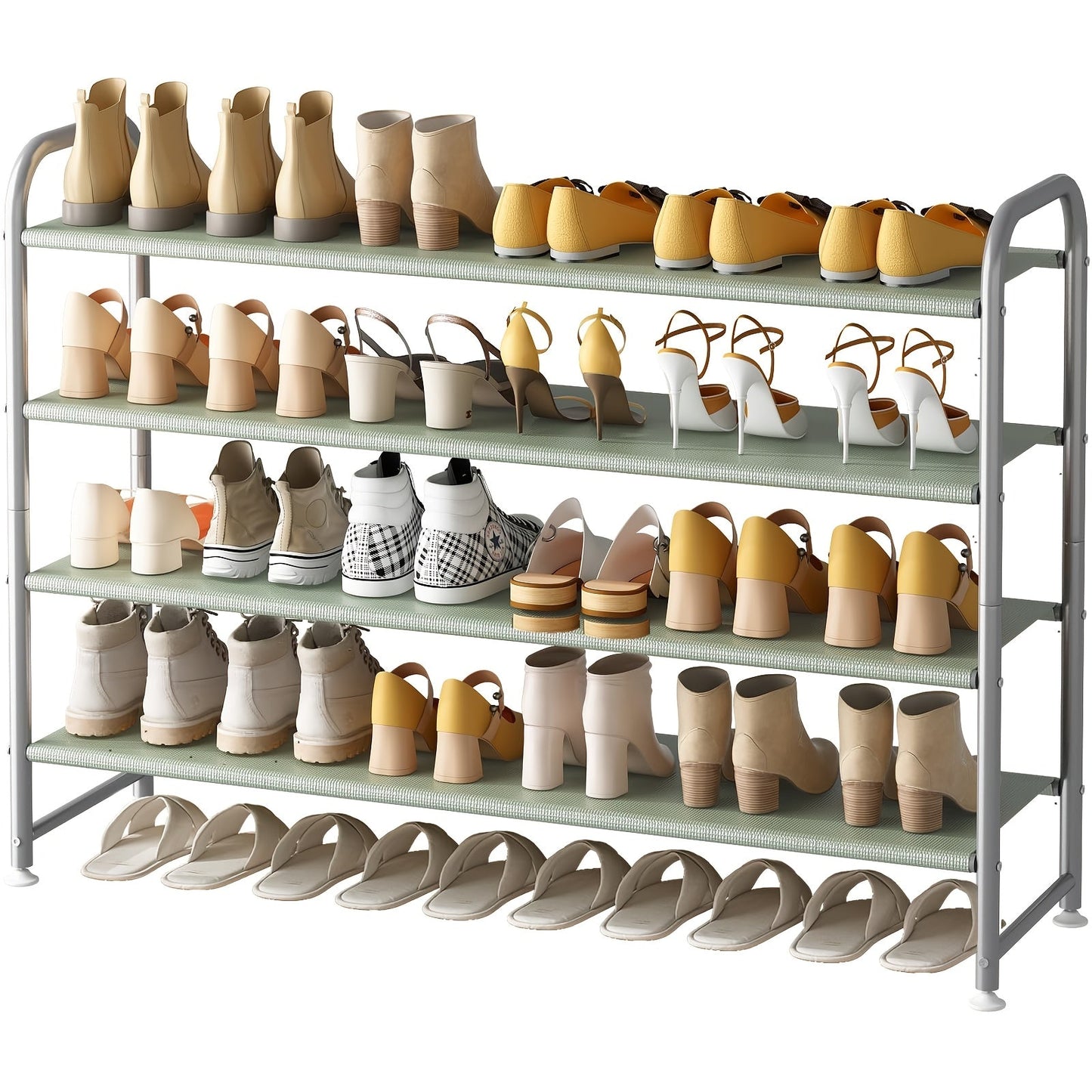 Shoe Rack shown in the 4 Tier grey option
